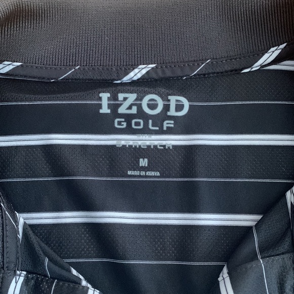 IZOD Men's Golf With  Stretch Polo Golf Shirt Light Weight Size Medium - Picture 3 of 10